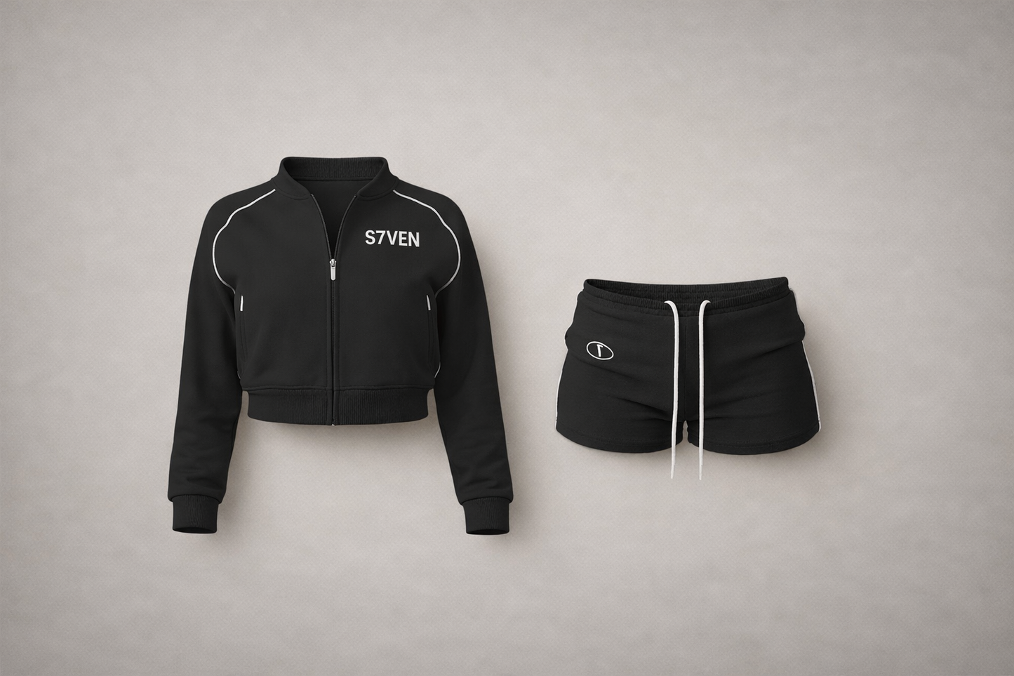 ‘S7VENS’ Contrast Black Set