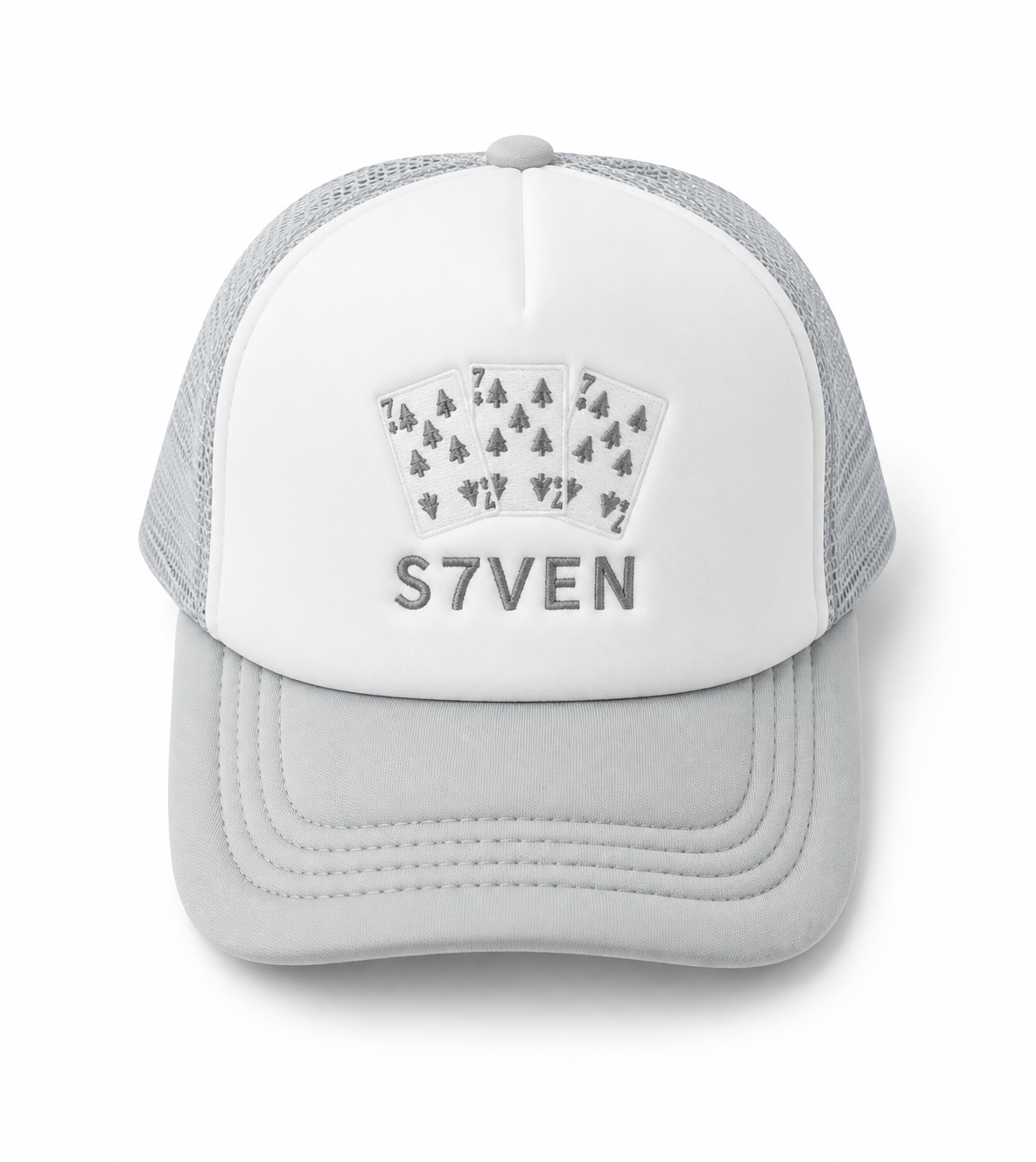 Grey ‘7 SPADES’ Trucker Cap